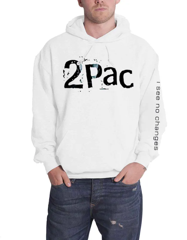 Tupac I See No Changes Hoodie made by Paradiso Clothing