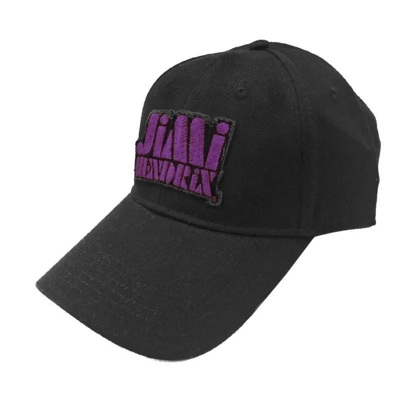 Jimi Hendrix Purple Stencil Logo Strapback sold by Paradiso Clothing