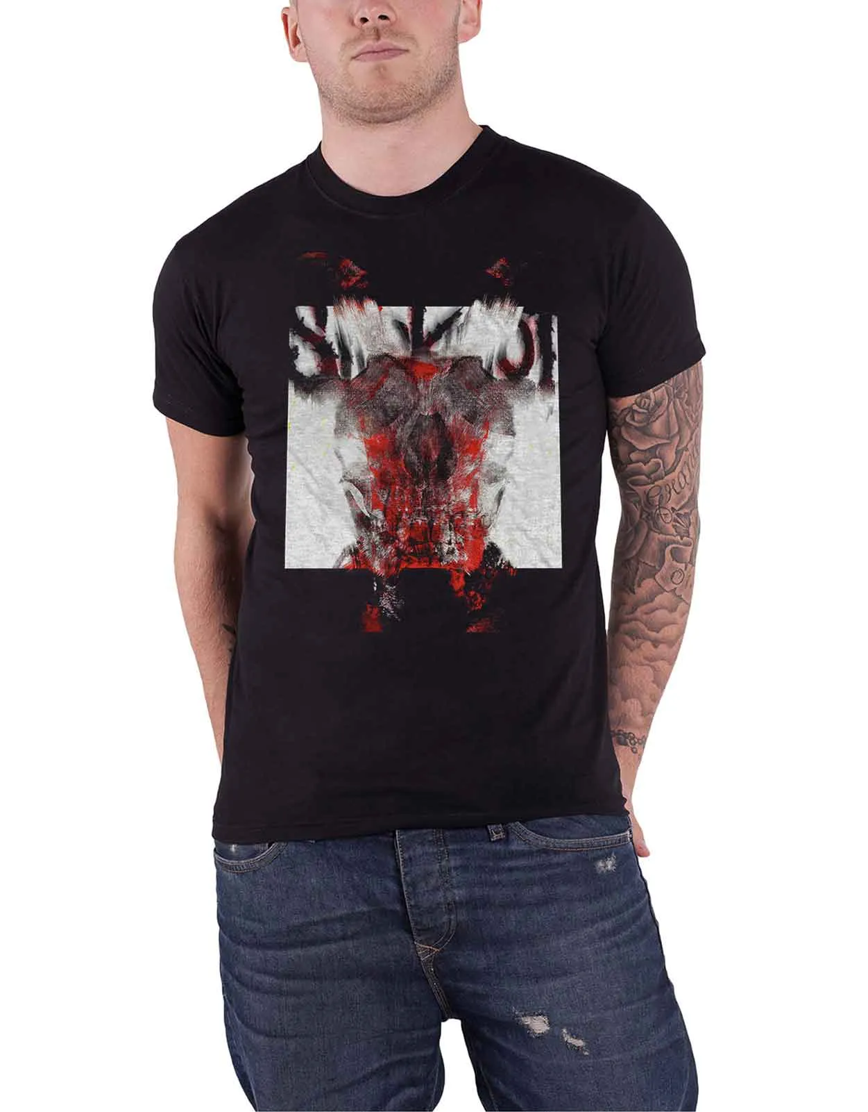 Slipknot All Out Life Devil Single Blur T Shirt sold by Paradiso Clothing