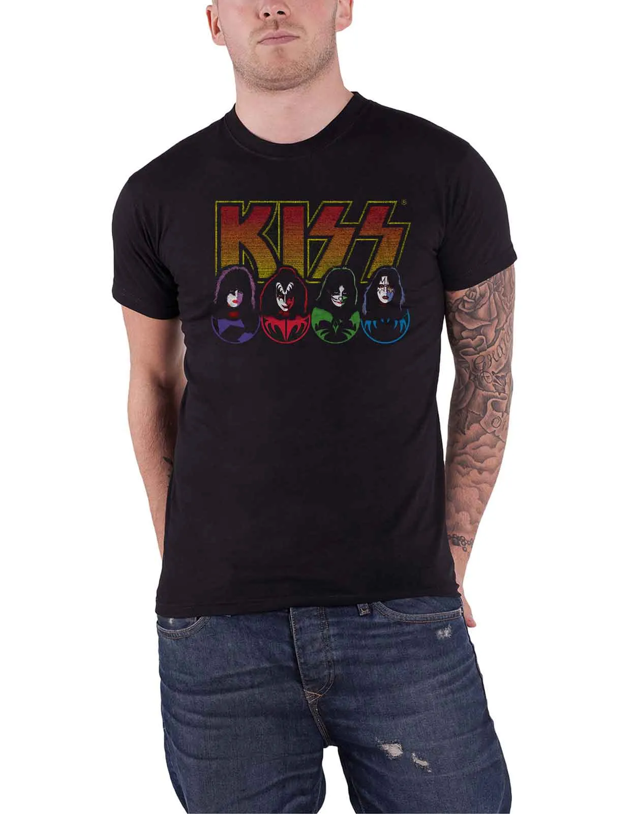 KISS Band Logo Faces and Icons T Shirt sold by Paradiso Clothing
