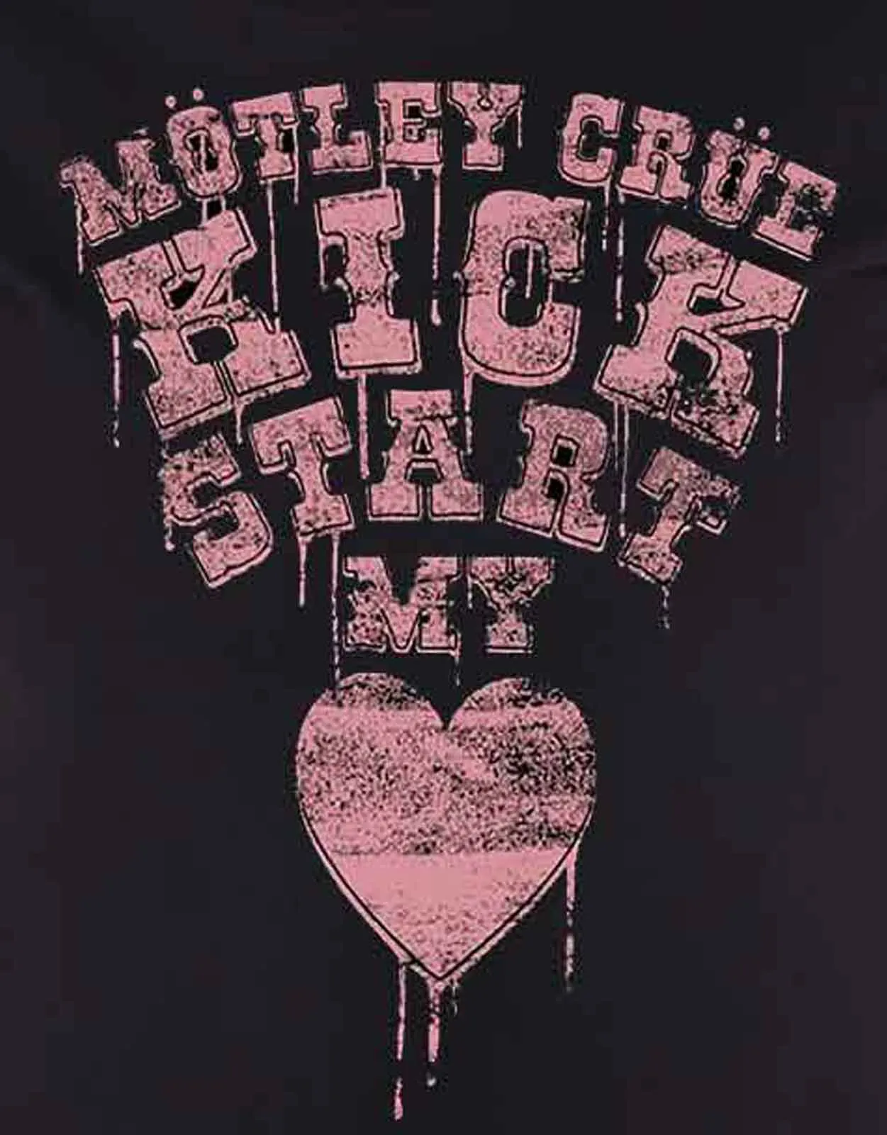 Motley Crue Kick Start My Heart Skinny Fit T Shirt sold by Paradiso Clothing product image thumbnail 2