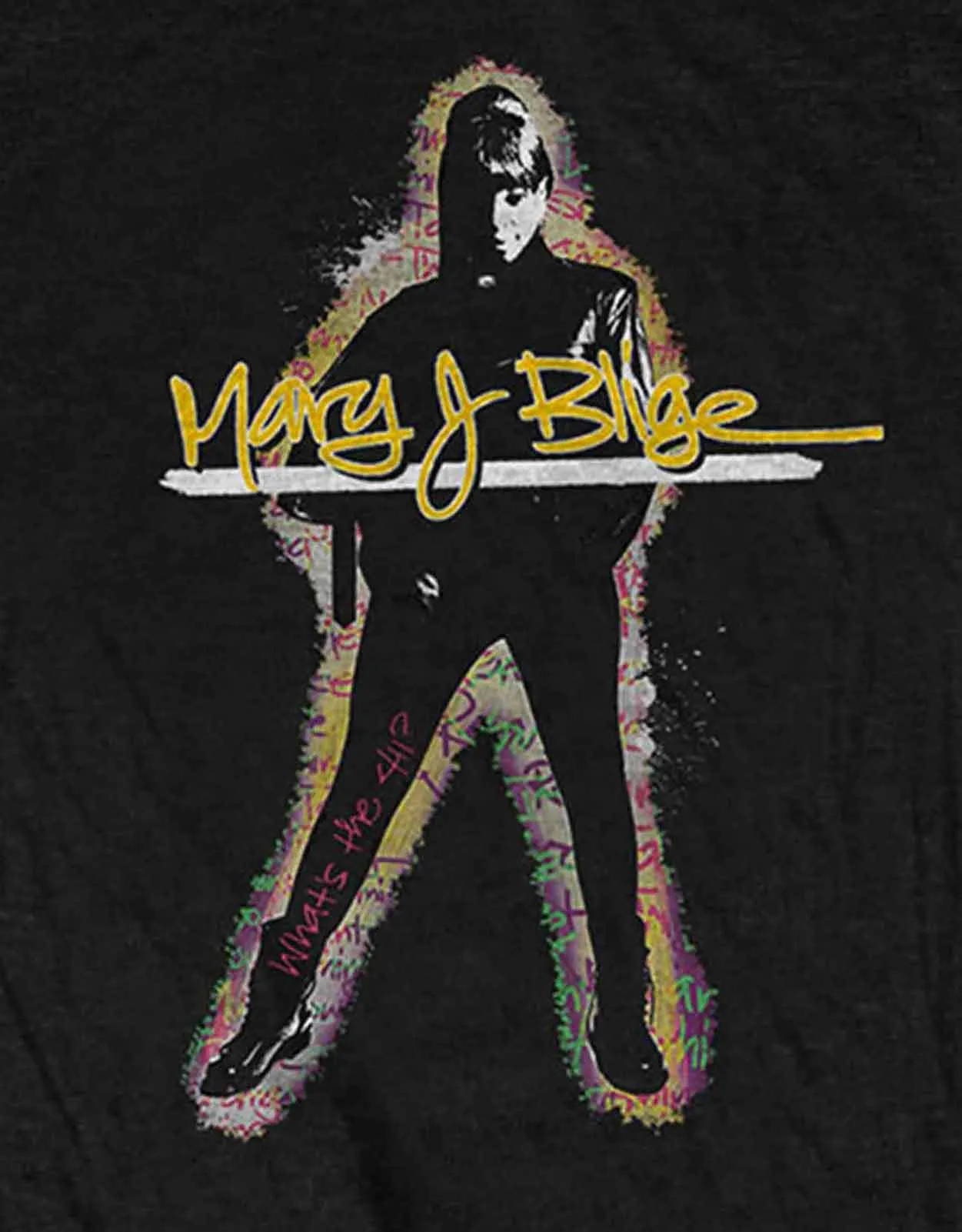 Mary J Blige Glow Logo Skinny Fit T Shirt sold by Paradiso Clothing product image thumbnail 2