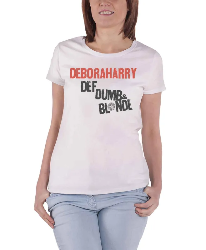Debbie Harry Def Dumb & Blonde Skinny Fit T Shirt sold by Paradiso Clothing