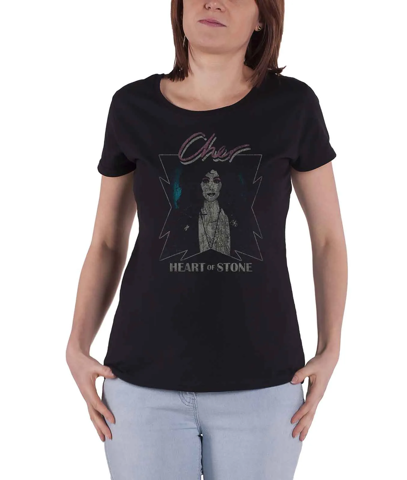 Cher Heart Of Stone Skinny Fit T Shirt sold by Paradiso Clothing