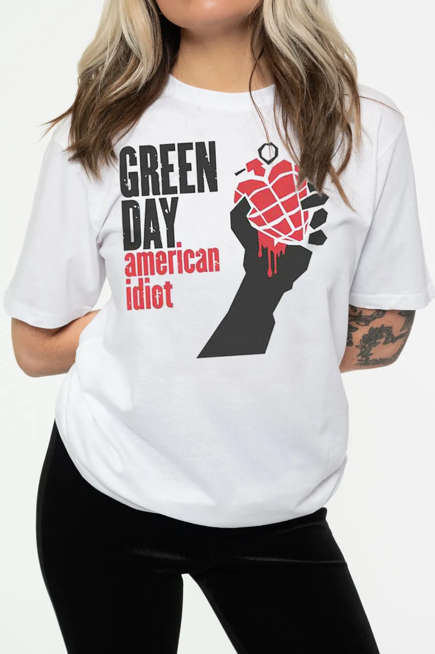 Green Day American Idiot Grenade T Shirt sold by Paradiso Clothing product image thumbnail 3