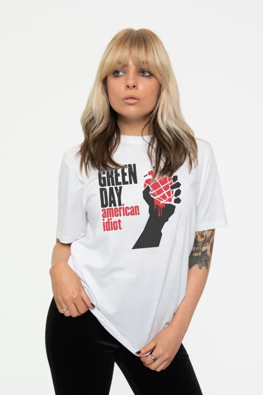 Green Day American Idiot Grenade T Shirt sold by Paradiso Clothing