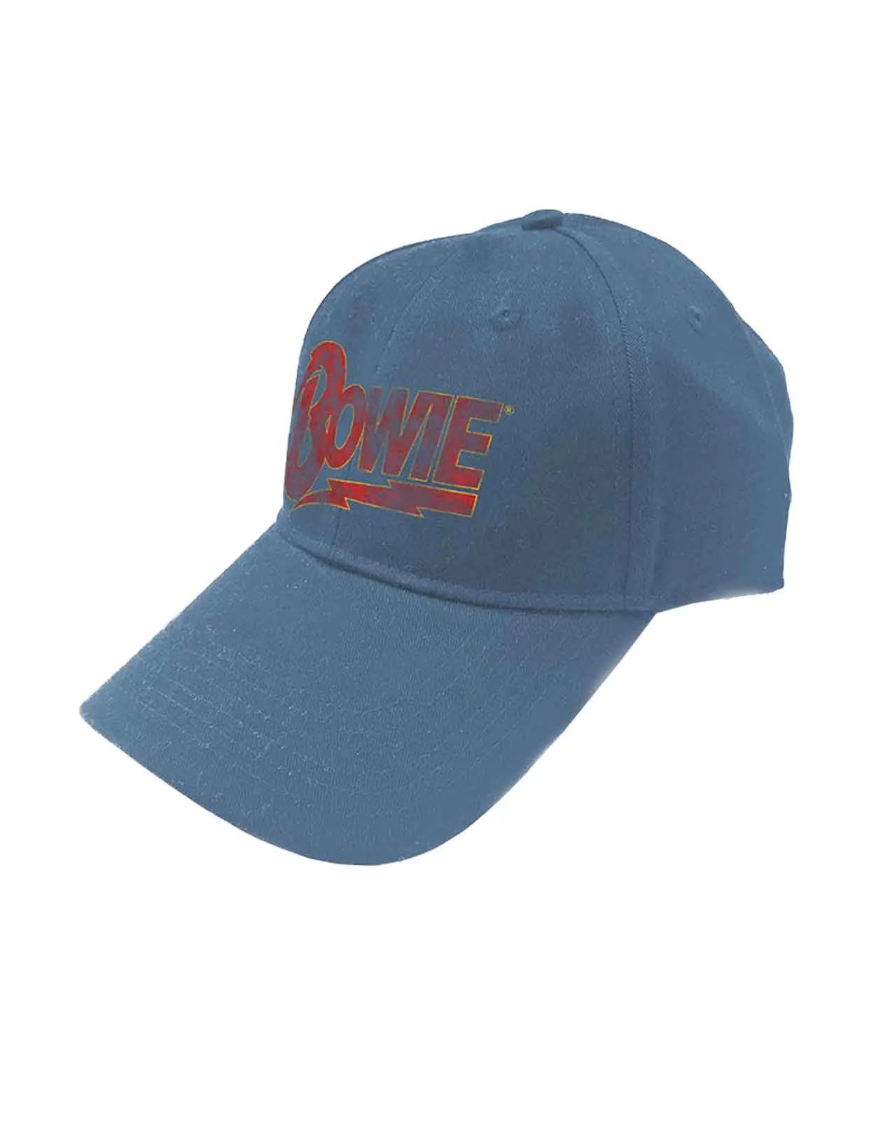 David Bowie Flash Logo Denim Blue Strapback sold by Paradiso Clothing