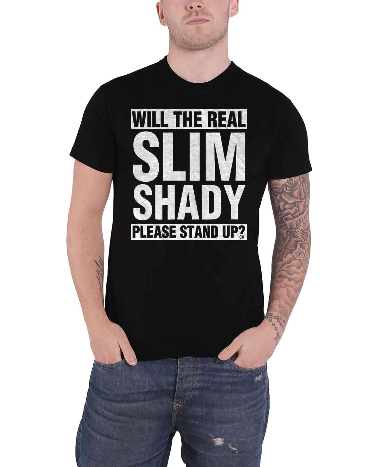 Eminem The Real Slim Shady T Shirt sold by Paradiso Clothing