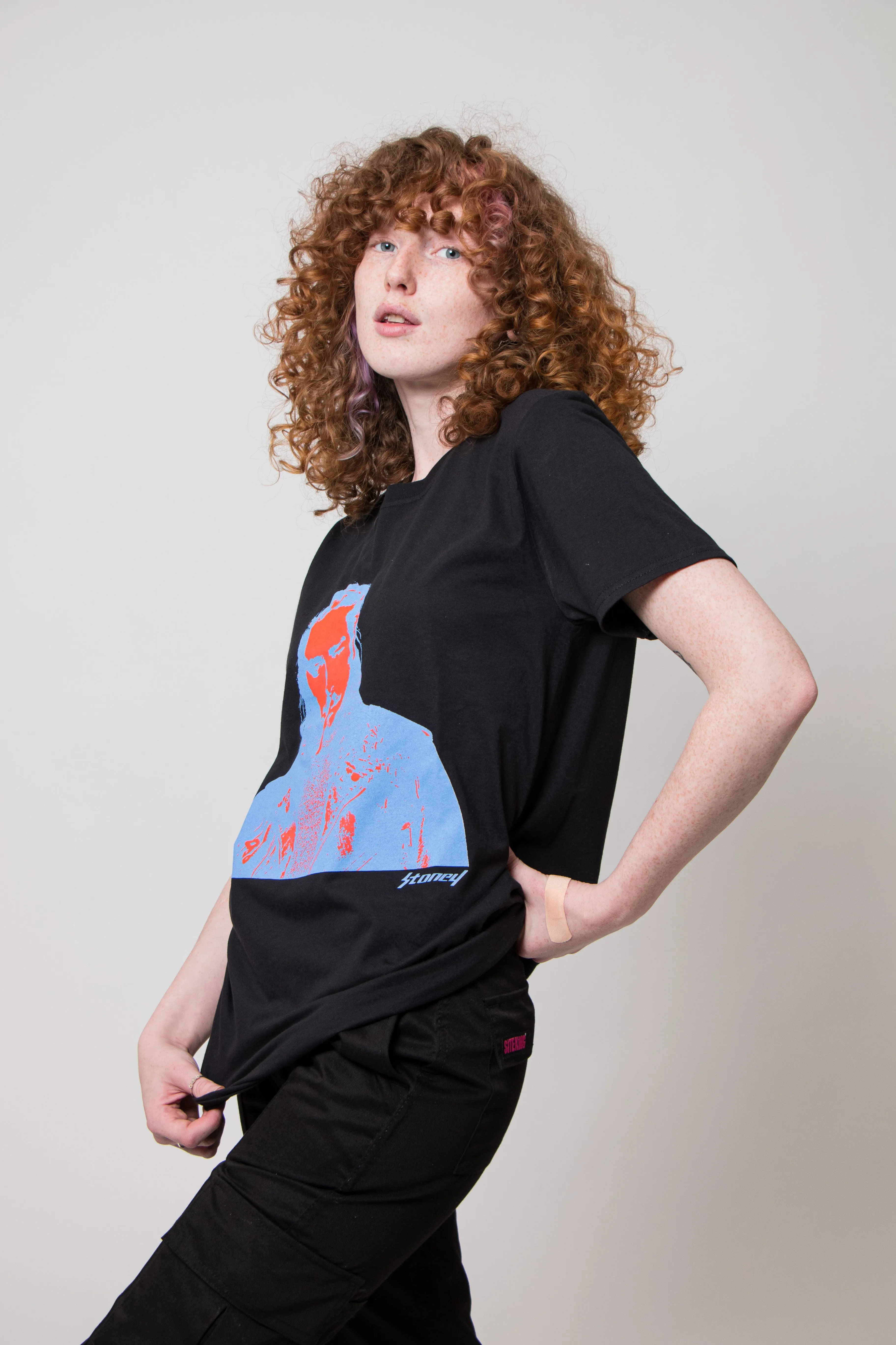 Post Malone Red and Blue Photo T Shirt sold by Paradiso Clothing product image thumbnail 3