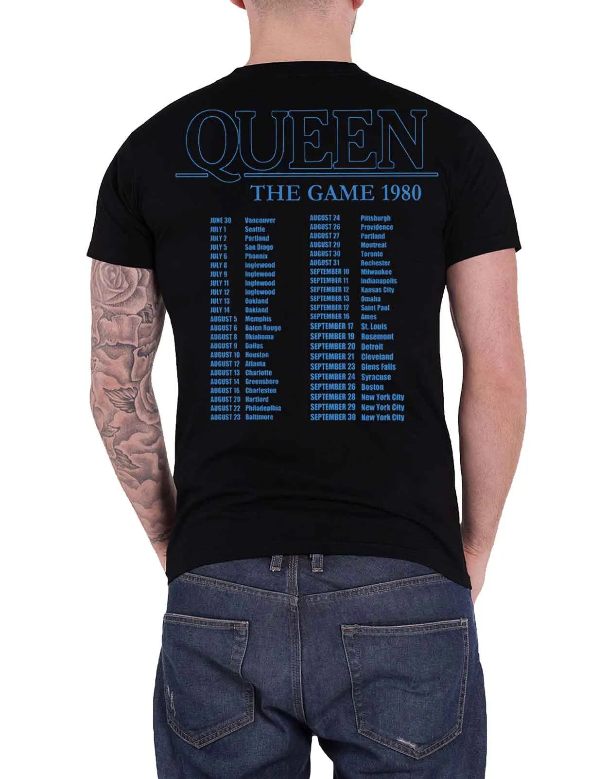 Queen The Game Tour 1980 T Shirt sold by Paradiso Clothing product image thumbnail 2