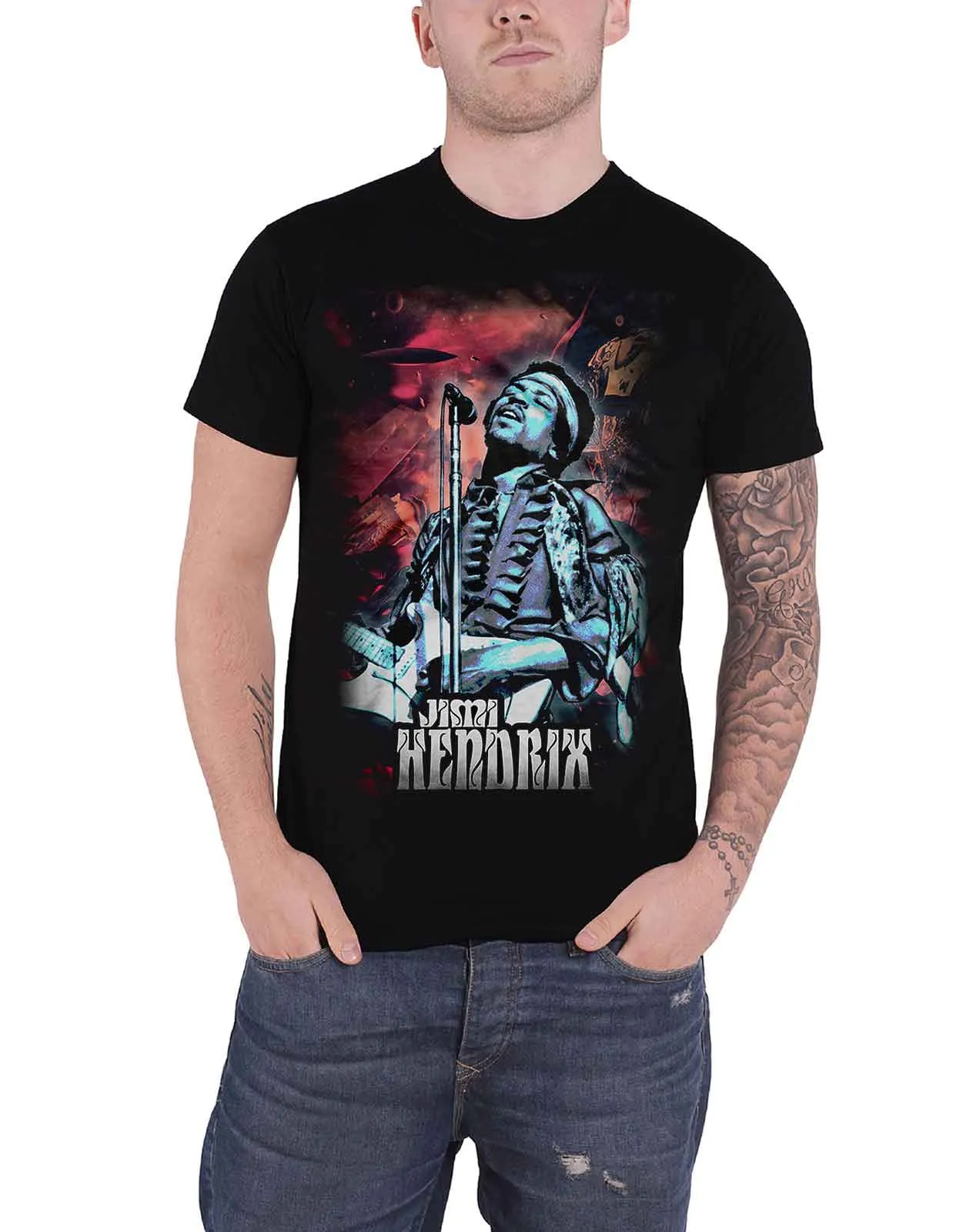 Jimi Hendrix Universe T Shirt sold by Paradiso Clothing