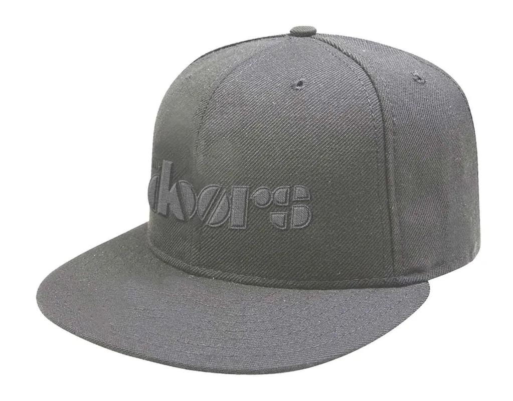 The Doors Classic Band Logo Silver Grey Snapback made by Paradiso Clothing