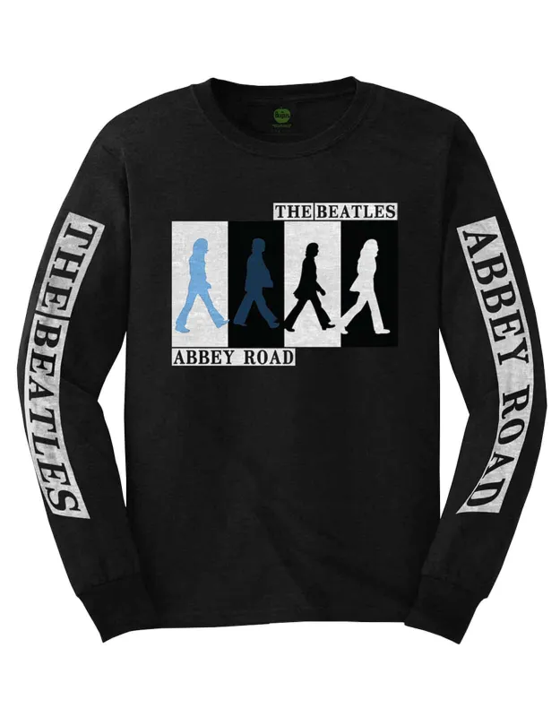 The Beatles Abbey Road Colours Crossing Long Sleeve T Shirt made by The Beatles
