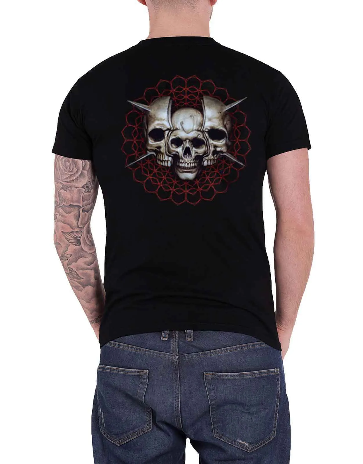 Tool Skull Spikes T Shirt sold by Paradiso Clothing product image thumbnail 2