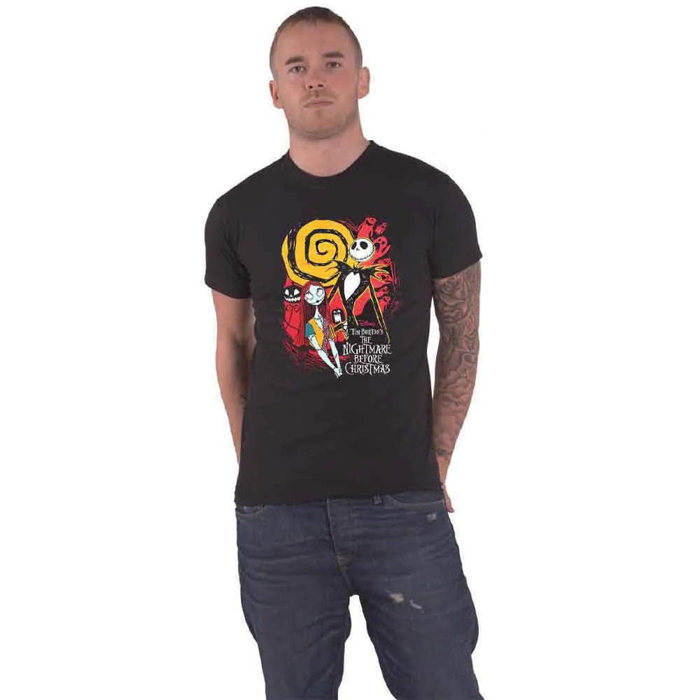 Nightmare Before Christmas T Shirt Ghosts Official Disney Mens Black sold by Paradiso Clothing