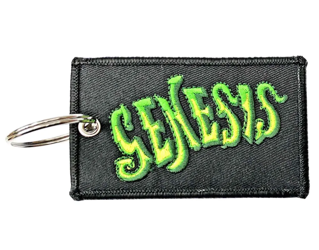 Genesis Keyring Classic Band Logo Patch Keychain sold by Paradiso Clothing