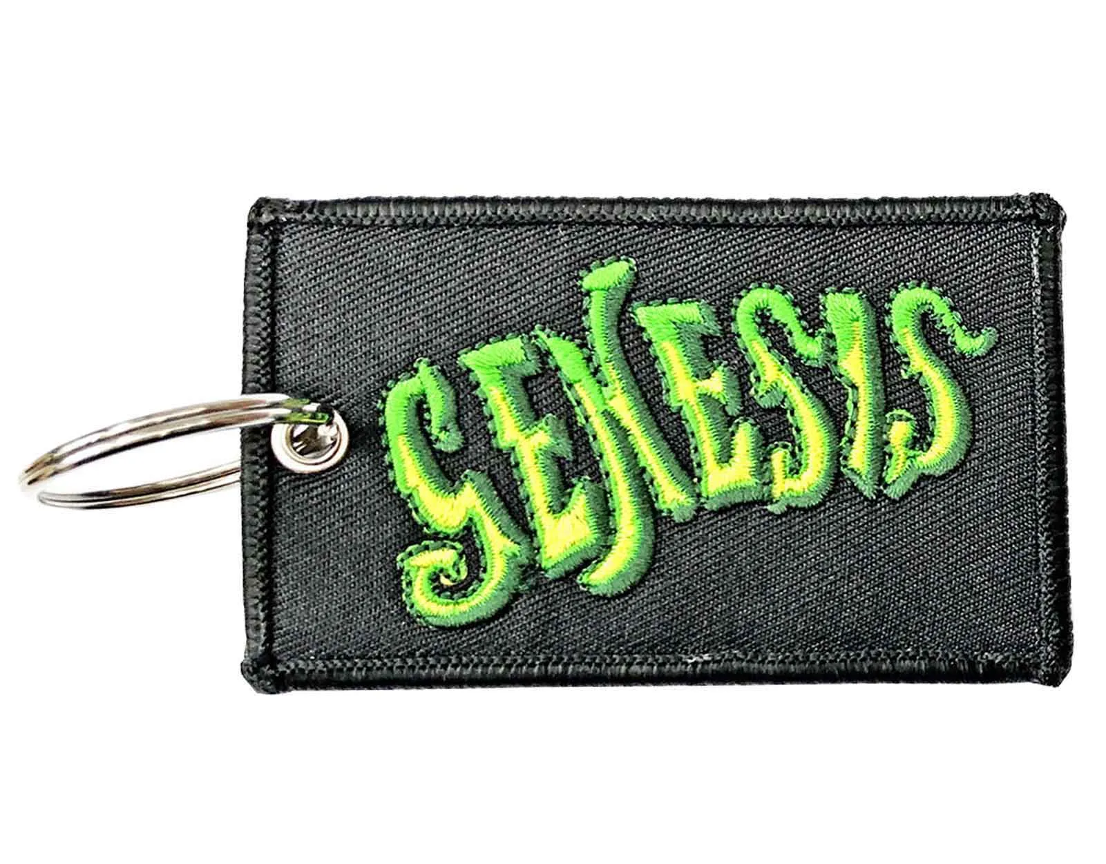 Genesis Keyring Classic Band Logo Patch Keychain sold by Paradiso Clothing