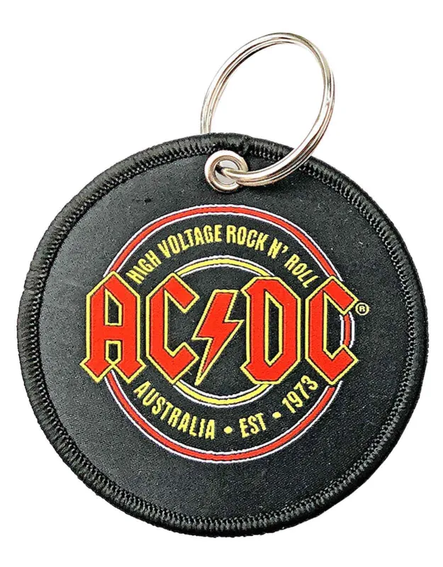 AC/DC Keyring Est 1973 Patch Keychain sold by Paradiso Clothing