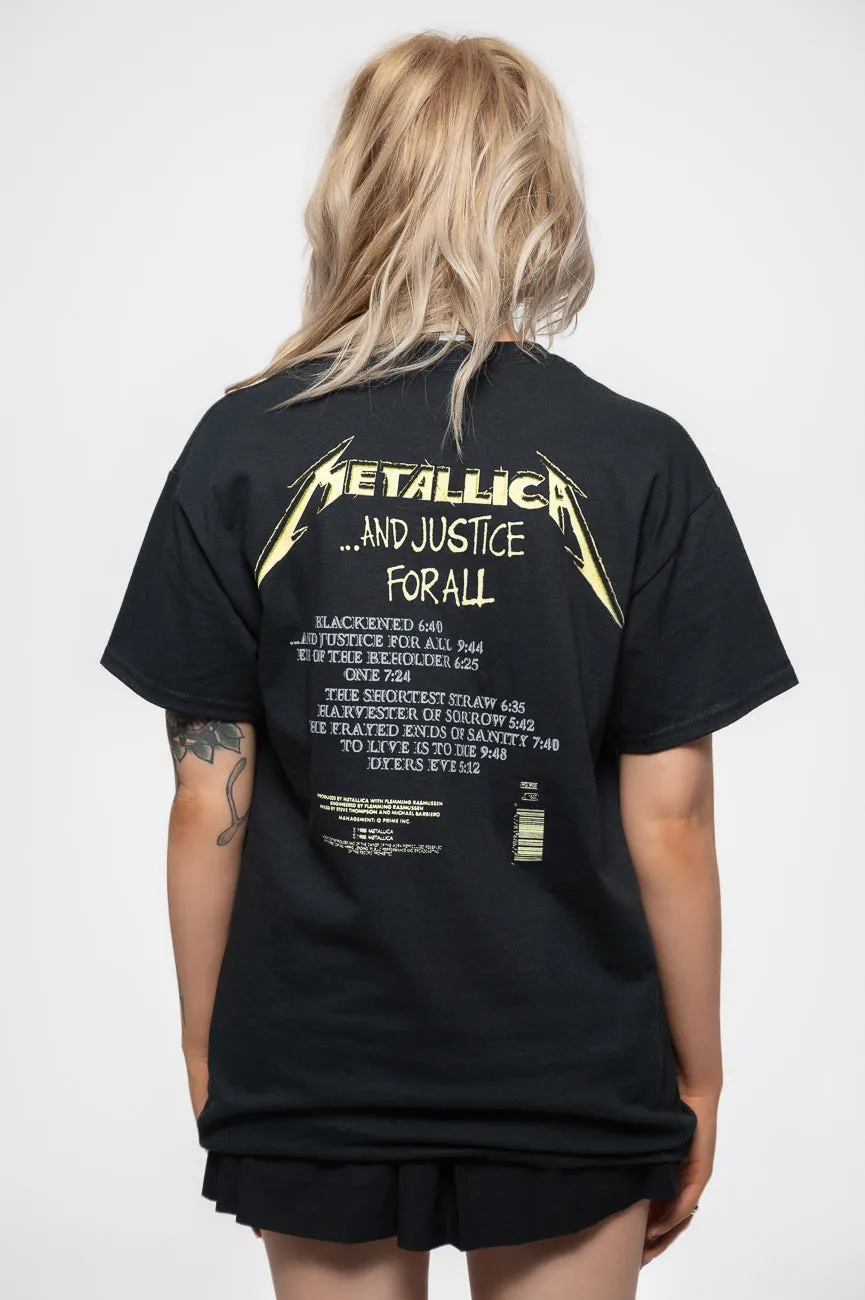 Metallica And Justice For All Tracks T Shirt sold by Paradiso Clothing product image thumbnail 4
