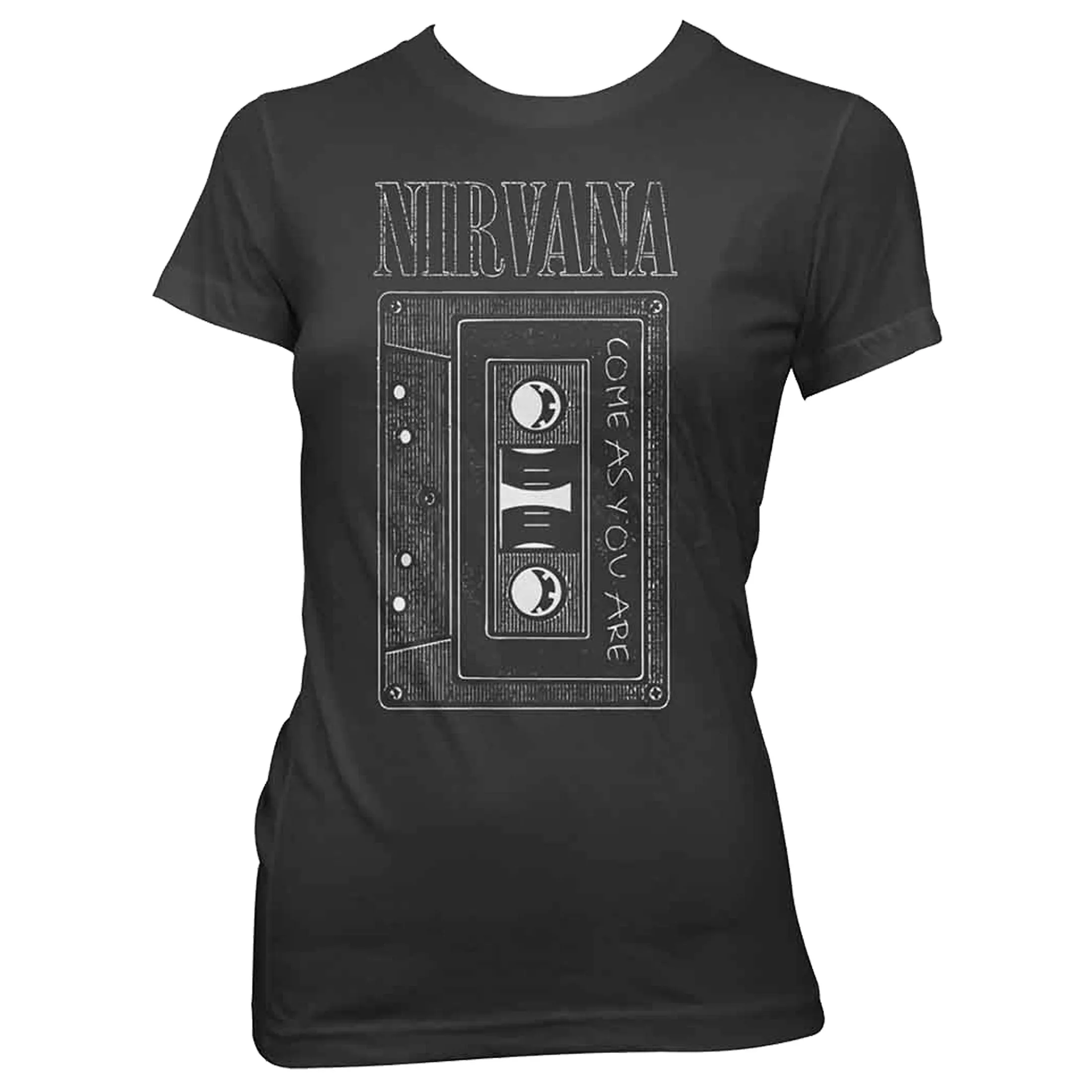Nirvana Come As You Are Tape Skinny Fit T Shirt sold by Paradiso Clothing