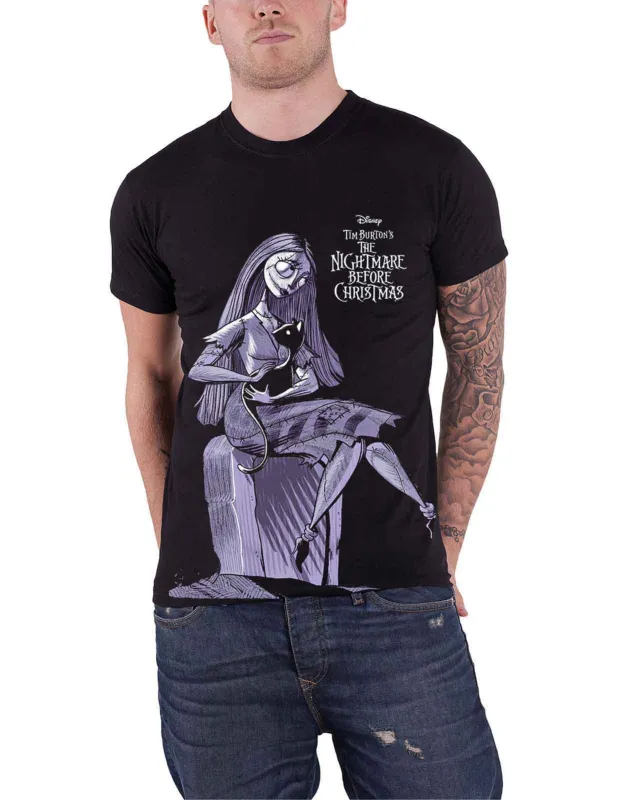 Nightmare Before Christmas Sally Jumbo Official Mens Black T Shirt made by Disney
