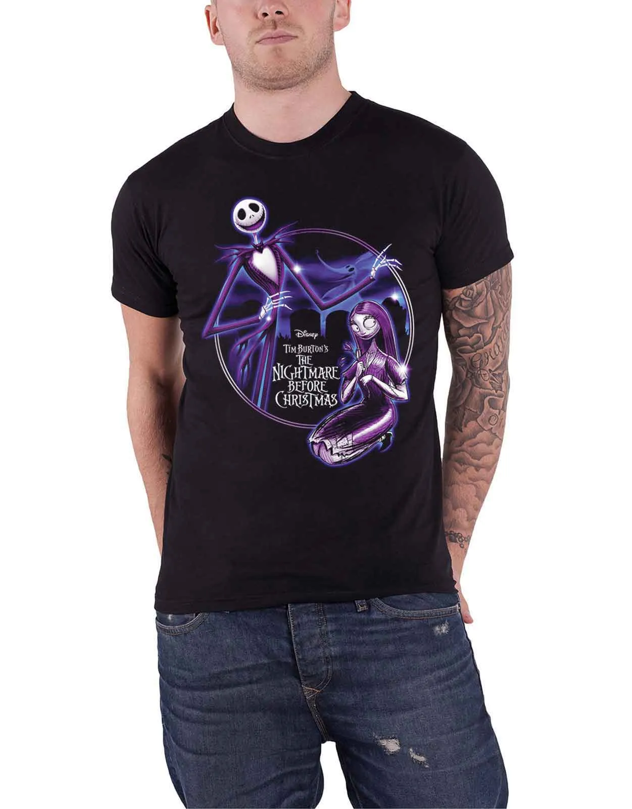 Nightmare Before Christmas Purple Graveyard new Official Mens T Shirt sold by Paradiso Clothing