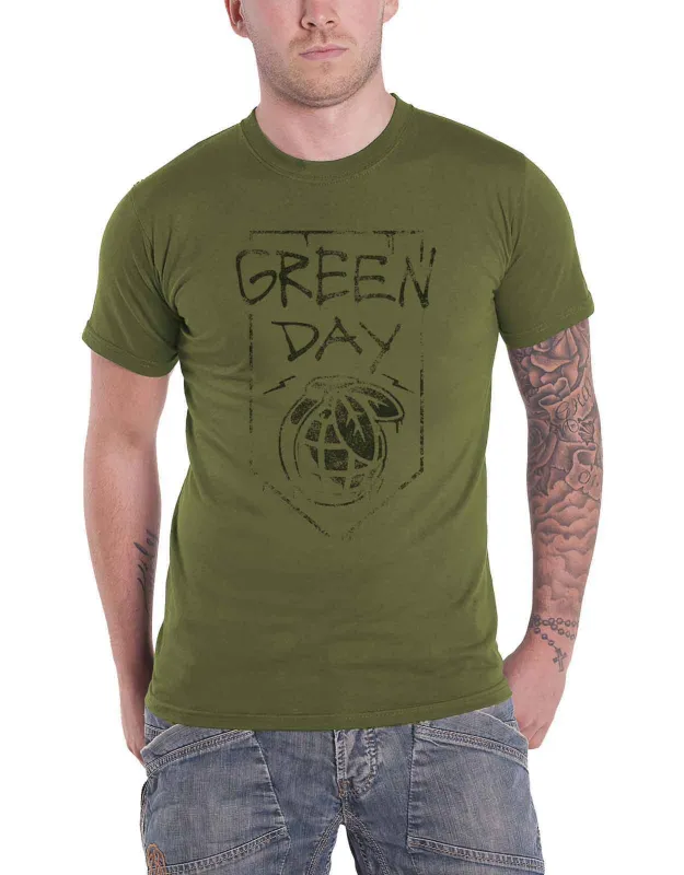 Green Day American Idiot Grenade T Shirt sold by Paradiso Clothing