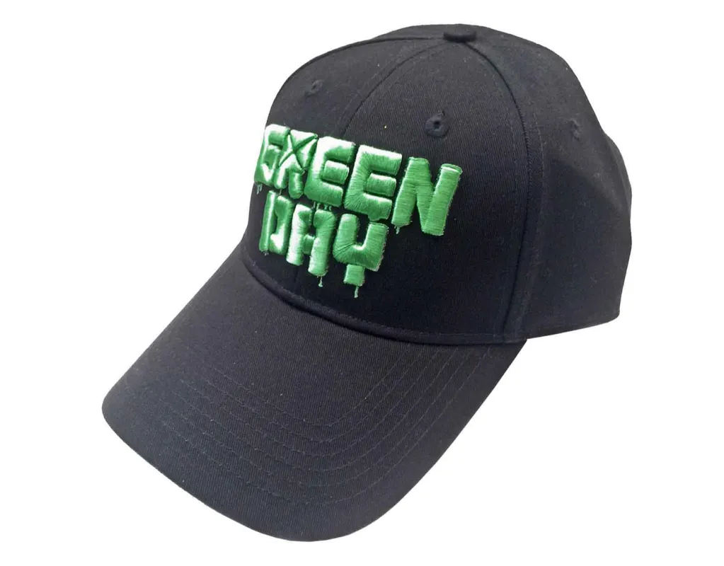 Green Day Dripping Band Logo Baseball Cap sold by Paradiso Clothing
