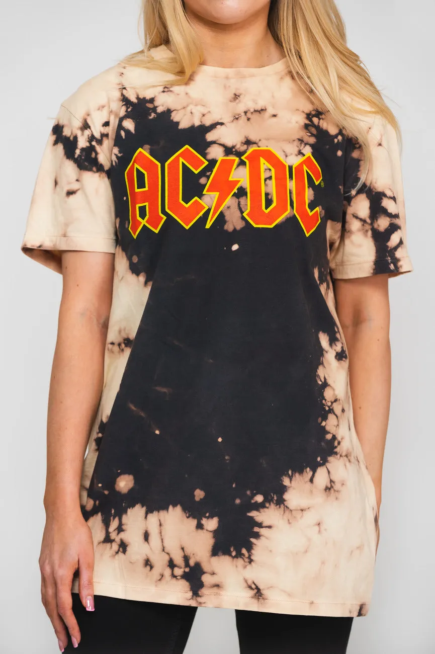 AC/DC Classic Band Logo Dip Dye T Shirt sold by Paradiso Clothing product image thumbnail 3