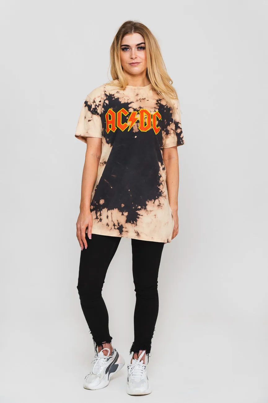 AC/DC Classic Band Logo Dip Dye T Shirt sold by Paradiso Clothing product image thumbnail 2