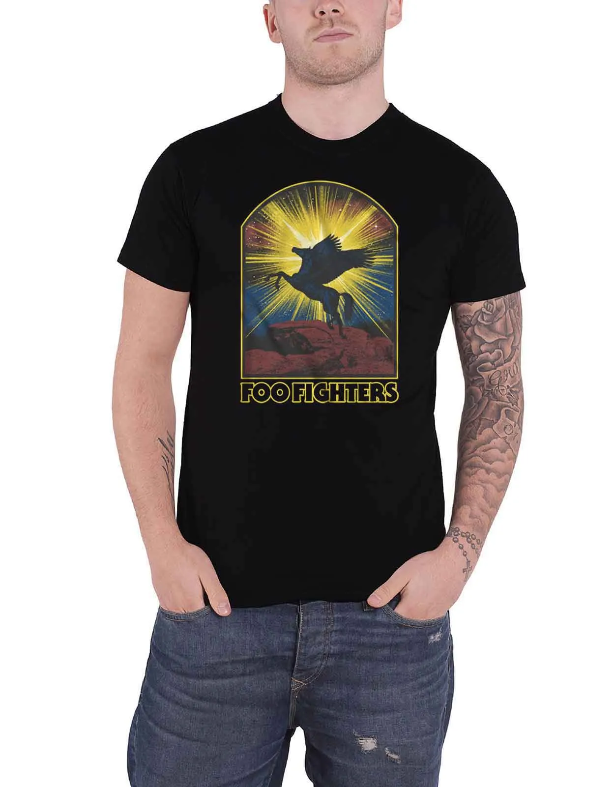 Foo Fighters Pegasus T Shirt sold by Paradiso Clothing