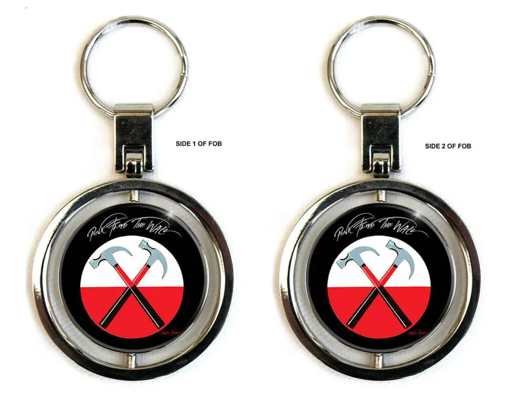 Pink Floyd Keyring The Wall Hammers Spinner Keychain sold by Paradiso Clothing