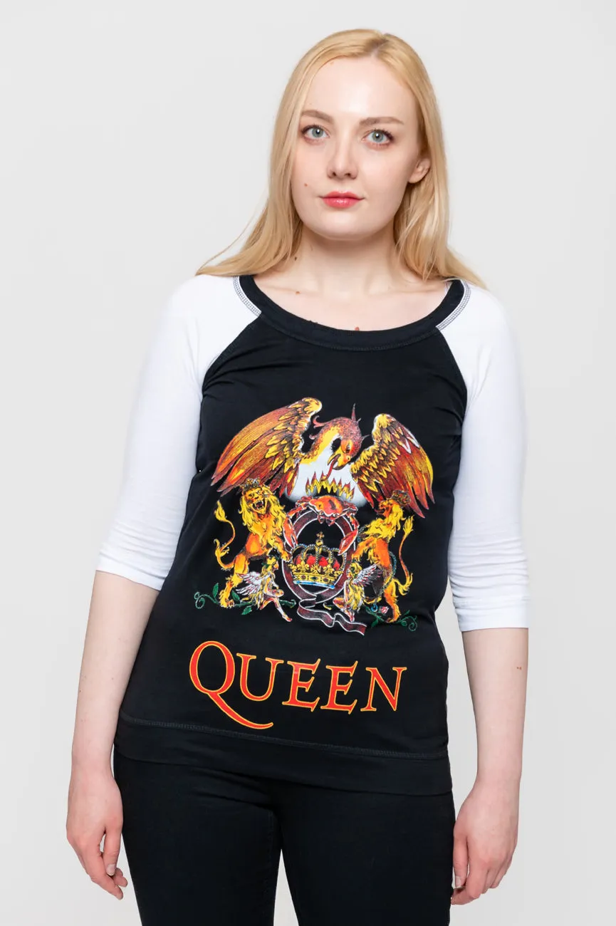 Queen Classic Crest Raglan sold by Paradiso Clothing