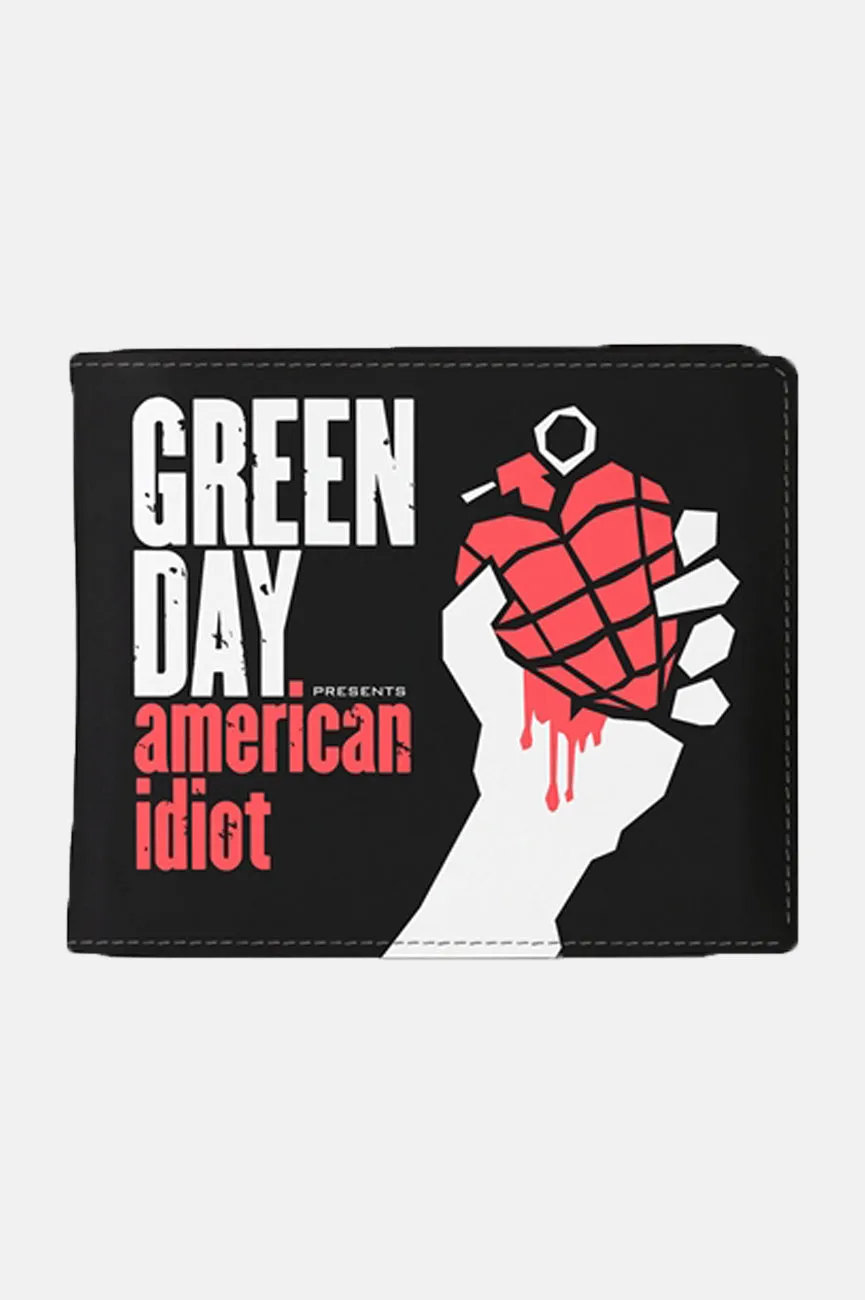 Green Day American Idiot Bifold Wallet sold by Paradiso Clothing