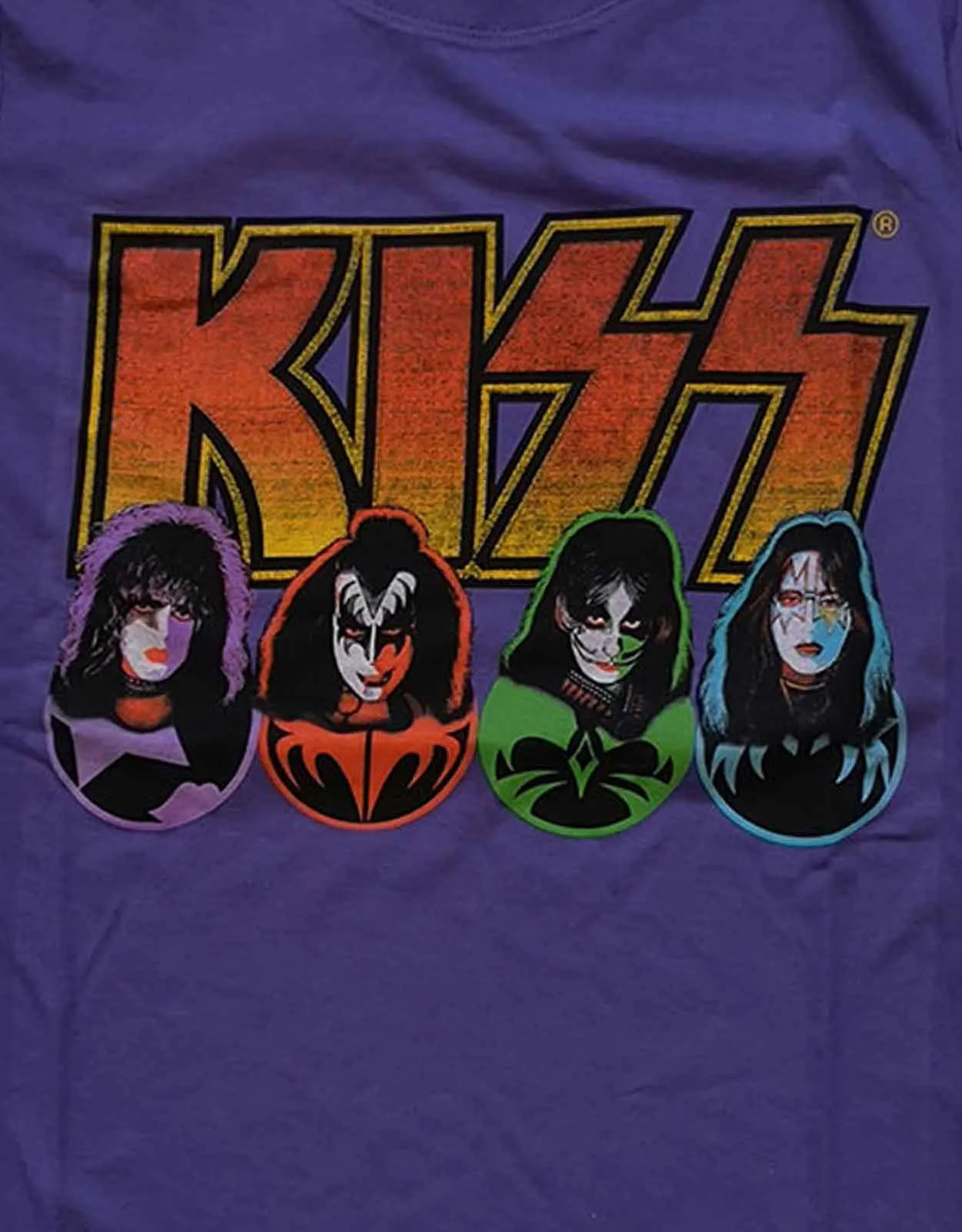 KISS Faces and Icons Skinny Fit T Shirt sold by Paradiso Clothing product image thumbnail 2