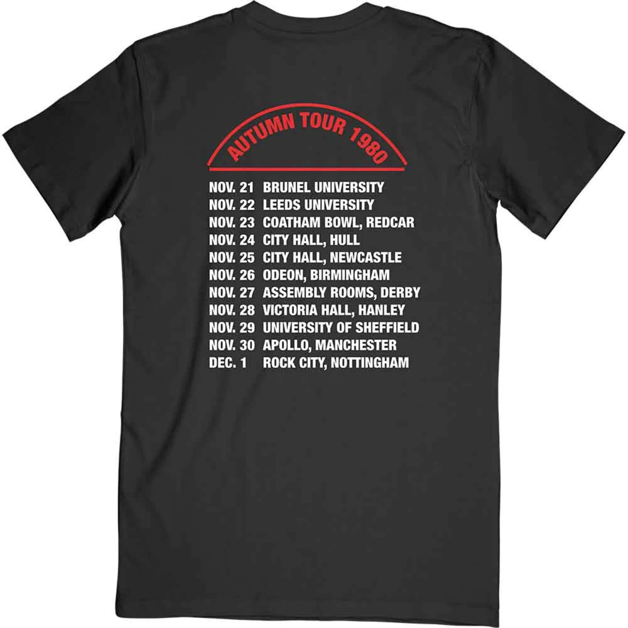 Iron Maiden Autumn Tour 1980 T Shirt sold by Paradiso Clothing product image thumbnail 2