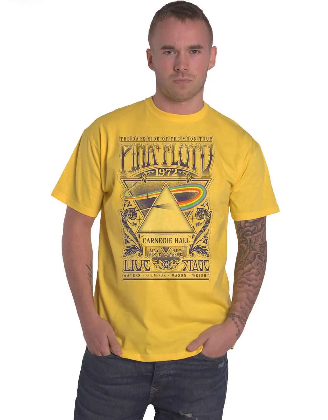 Pink Floyd Carnegie Hall Poster T Shirt sold by Paradiso Clothing