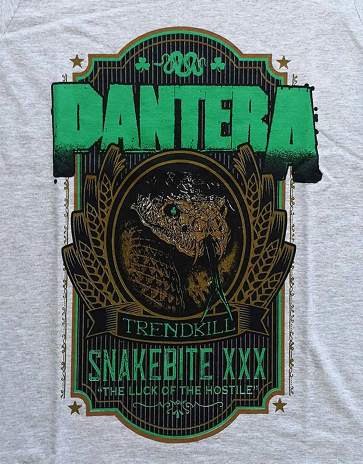 Pantera Snakebite XXX Label Skinny Fit T Shirt sold by Paradiso Clothing product image thumbnail 2