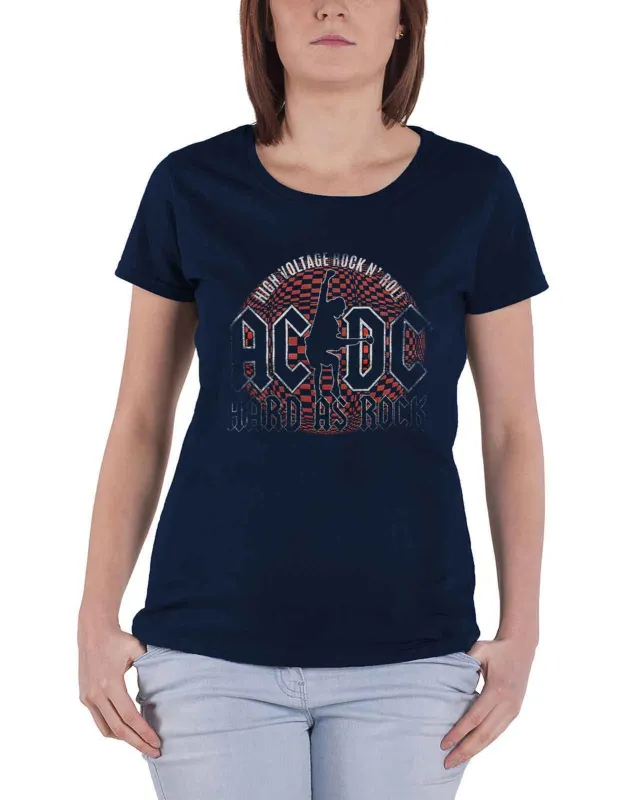 AC/DC Hard As Rock Skinny Fit T Shirt sold by Paradiso Clothing