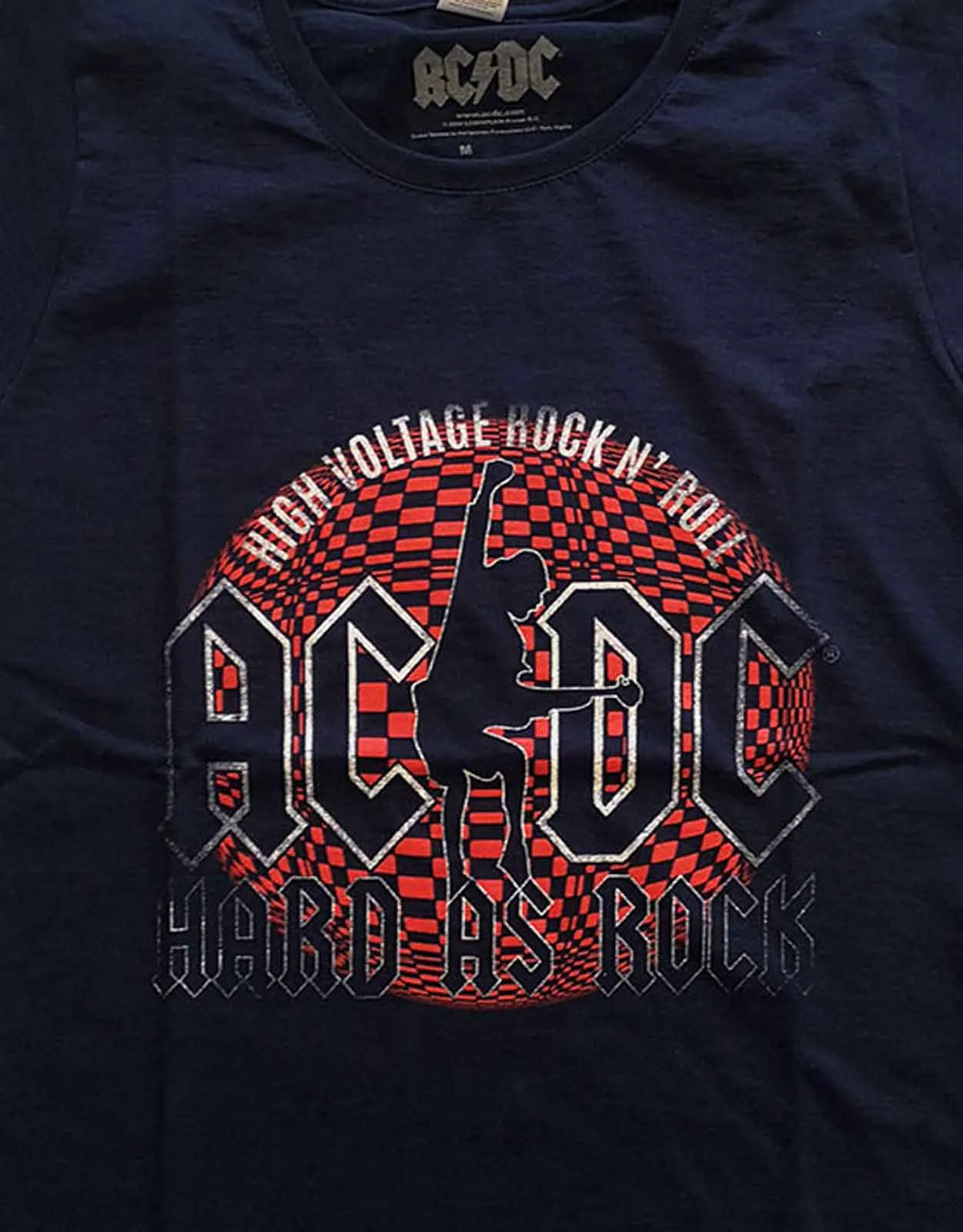 AC/DC Hard As Rock Skinny Fit T Shirt sold by Paradiso Clothing product image thumbnail 2