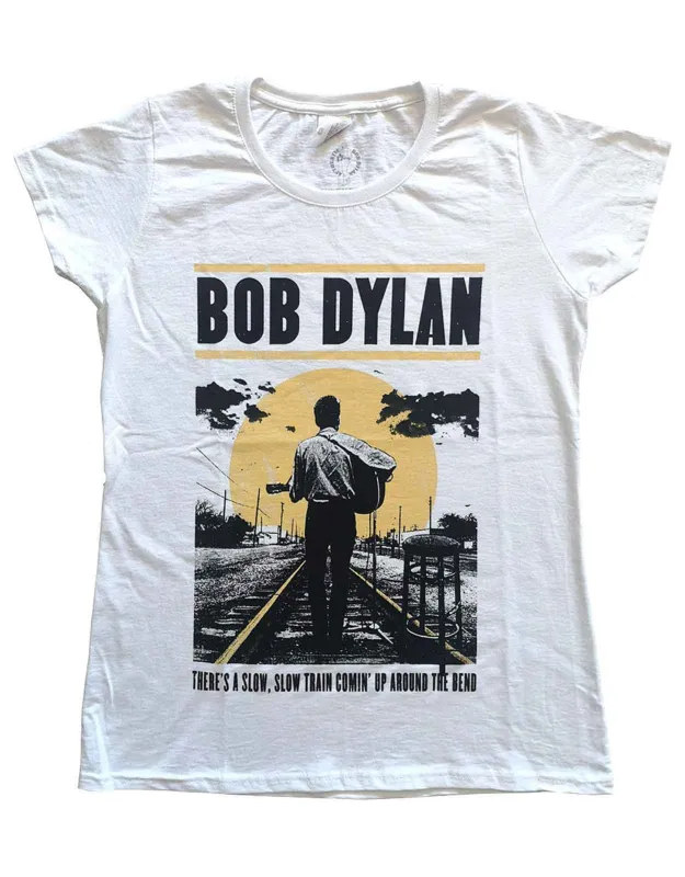 Bob Dylan Slow Train Coming Skinny Fit T Shirt made by Paradiso Clothing