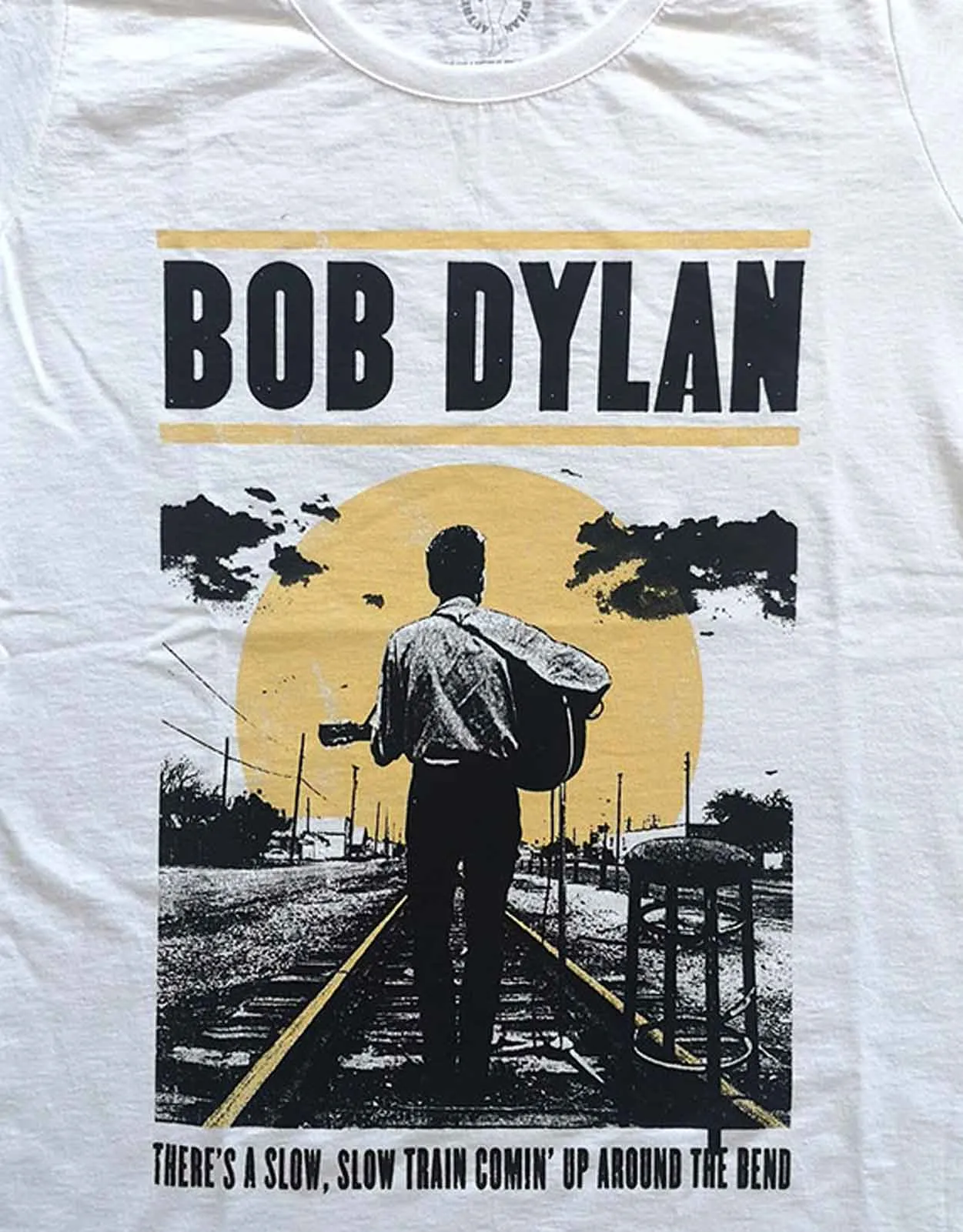 Bob Dylan Slow Train Coming Skinny Fit T Shirt sold by Paradiso Clothing product image thumbnail 2