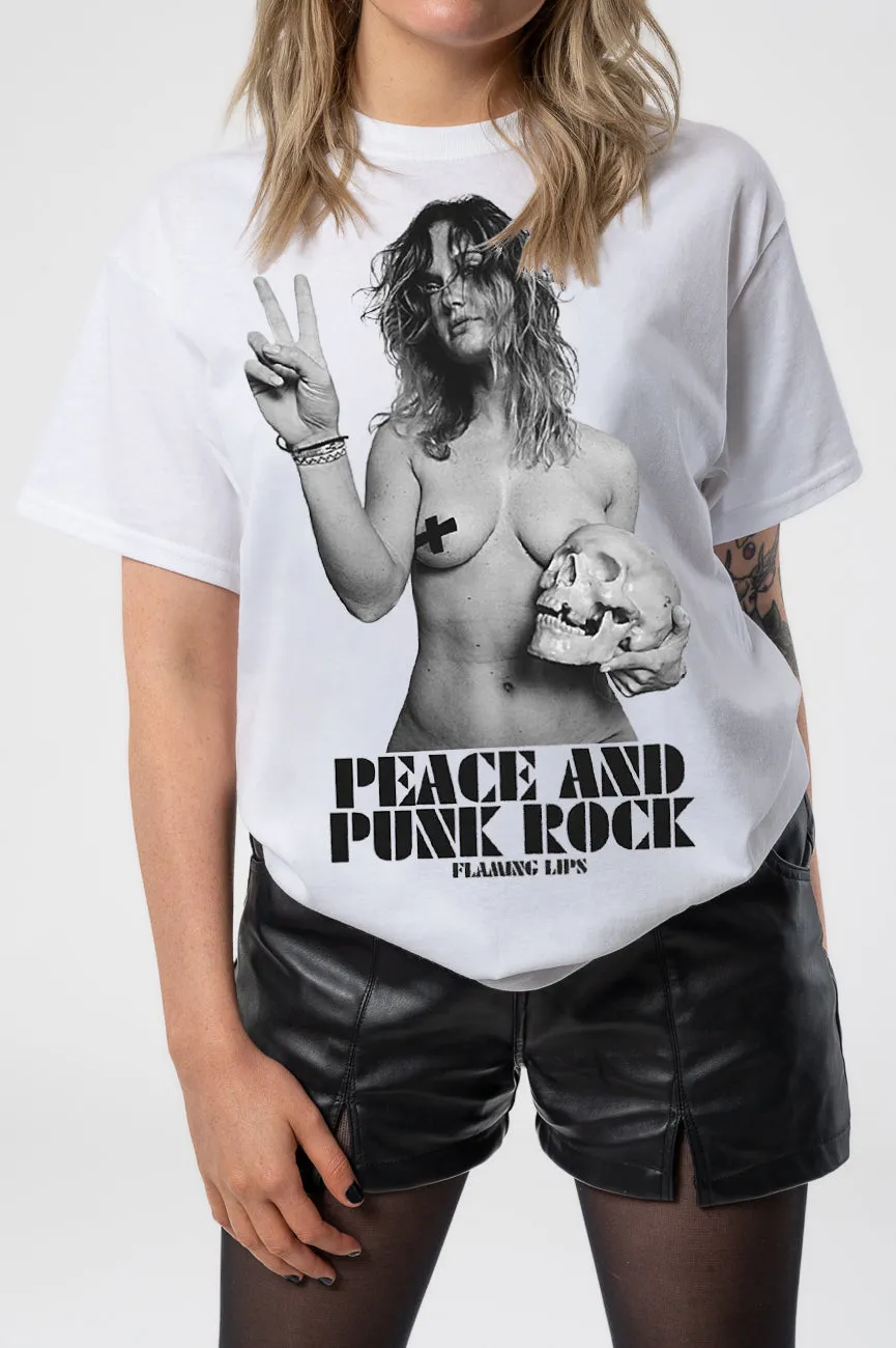 The Flaming Lips Peace and Punk Rock T Shirt sold by Paradiso Clothing product image thumbnail 3