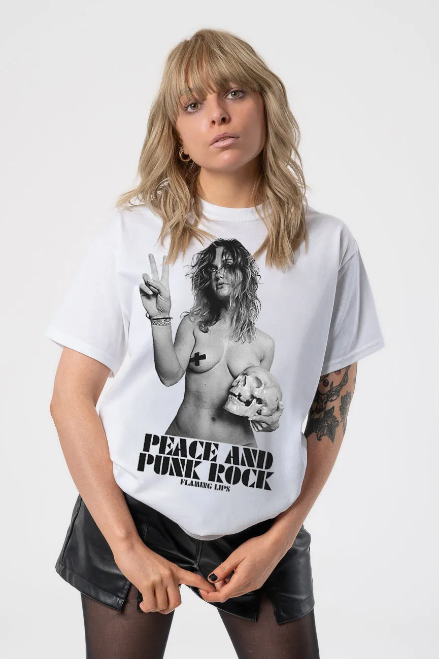 The Flaming Lips Peace and Punk Rock T Shirt sold by Paradiso Clothing