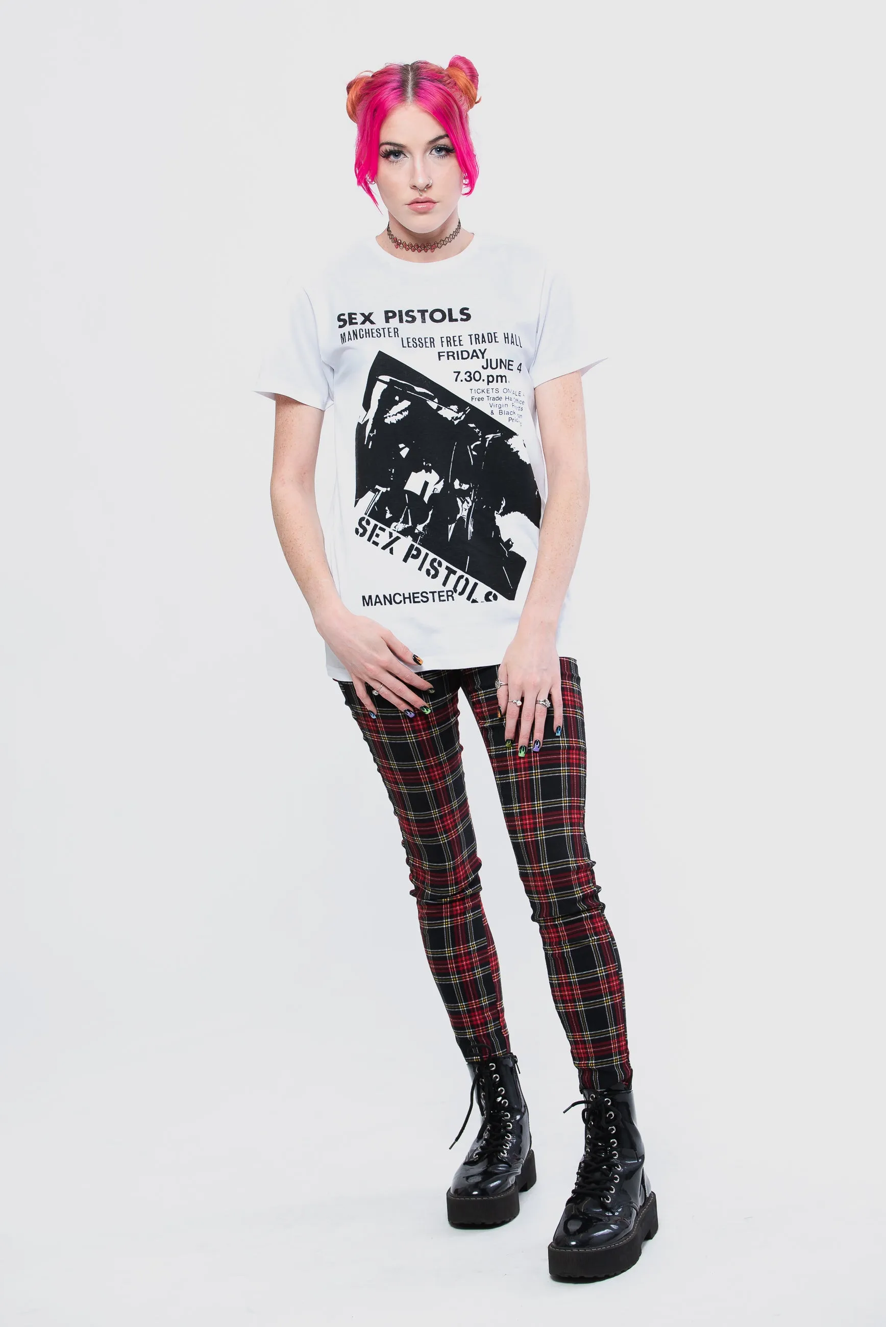 The Sex Pistols Free Trade Hall Flyer T Shirt sold by Paradiso Clothing product image thumbnail 2