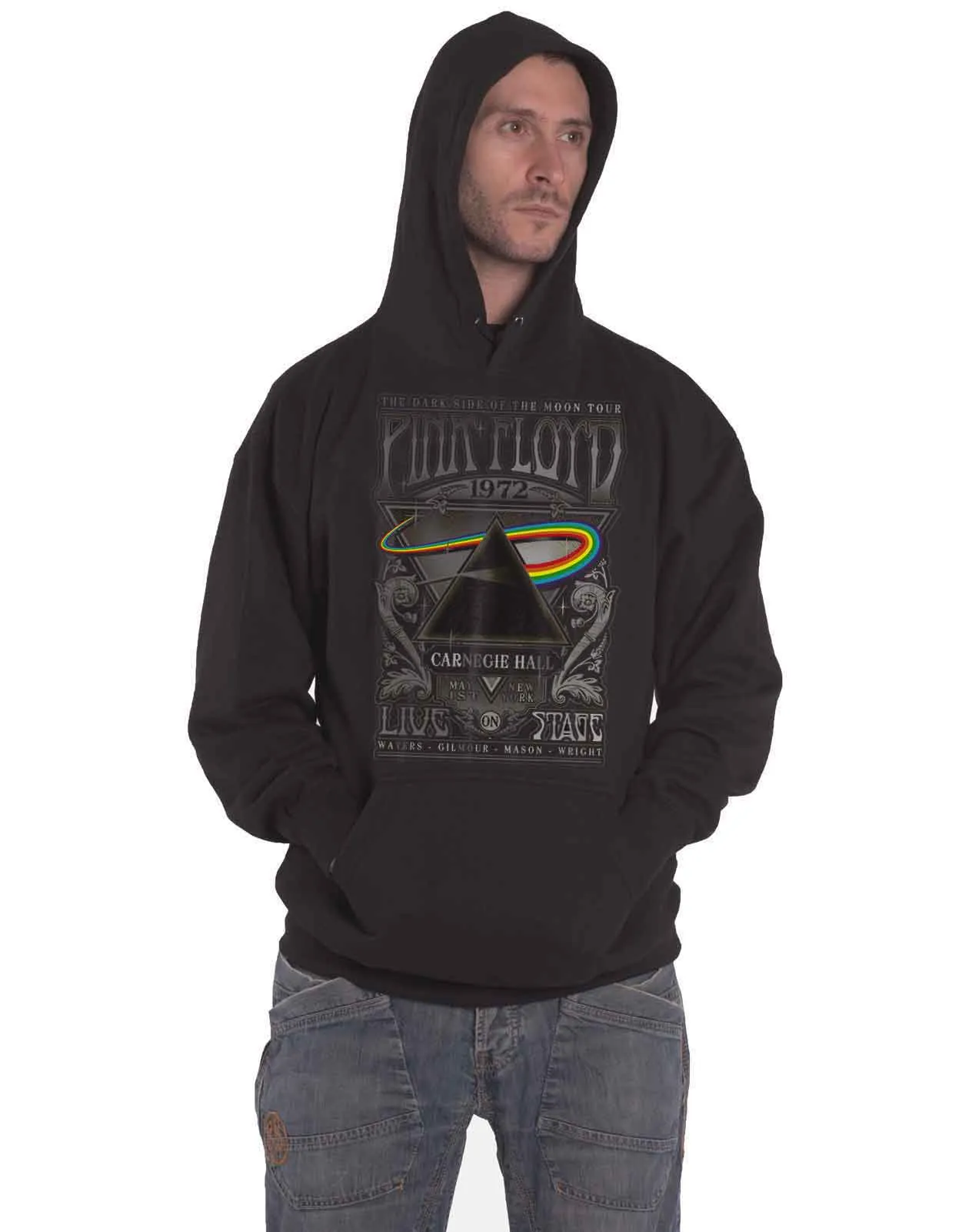 Pink Floyd Carnegie Hall Poster Hoodie sold by Paradiso Clothing