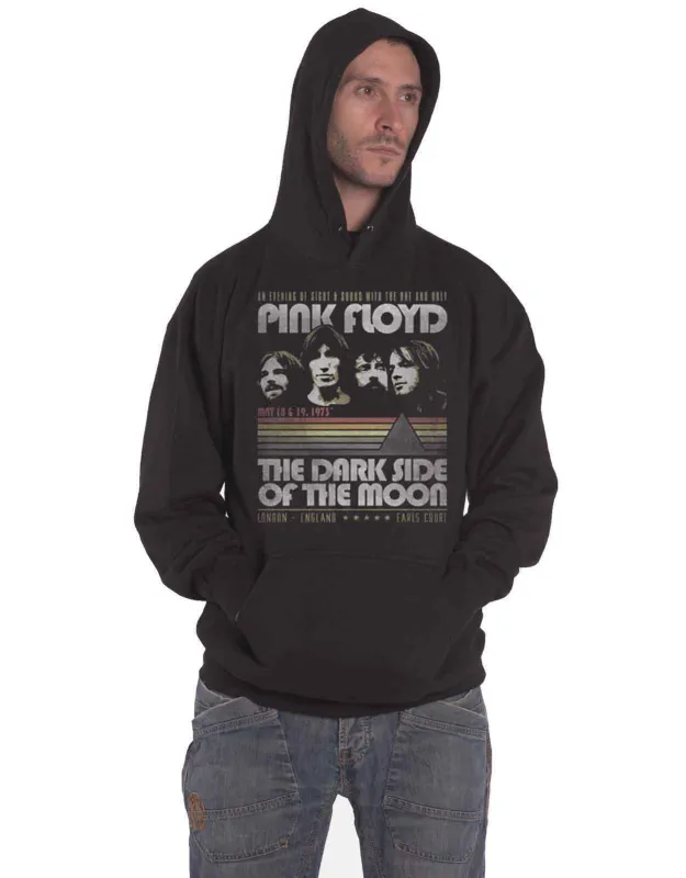 Pink Floyd Dark Side of the Moon Retro Stripes Hoodie made by Pink Floyd