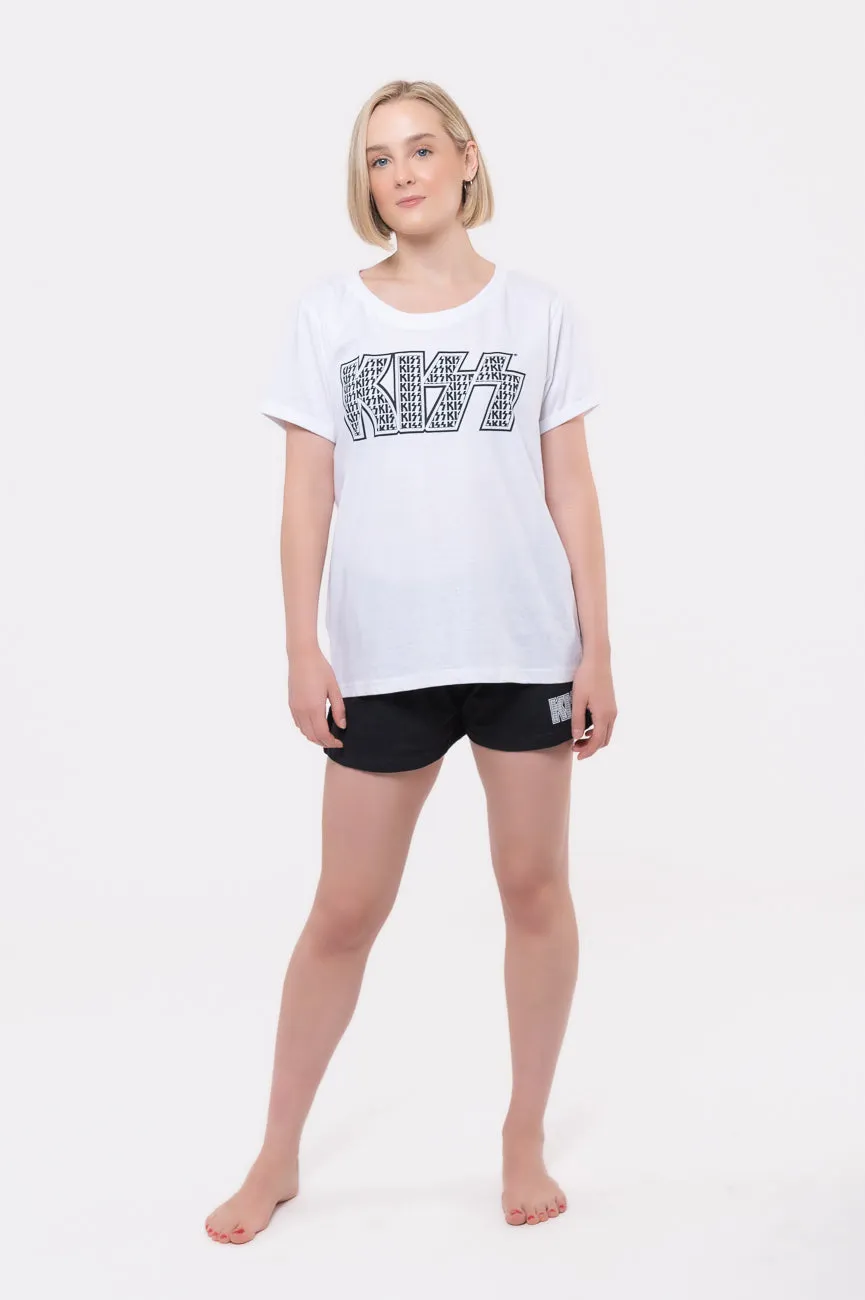 KISS Band Logo Infill Pyjamas sold by Paradiso Clothing product image thumbnail 2