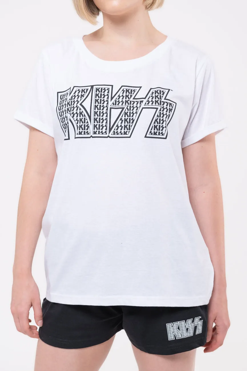 KISS Band Logo Infill Pyjamas sold by Paradiso Clothing product image thumbnail 3