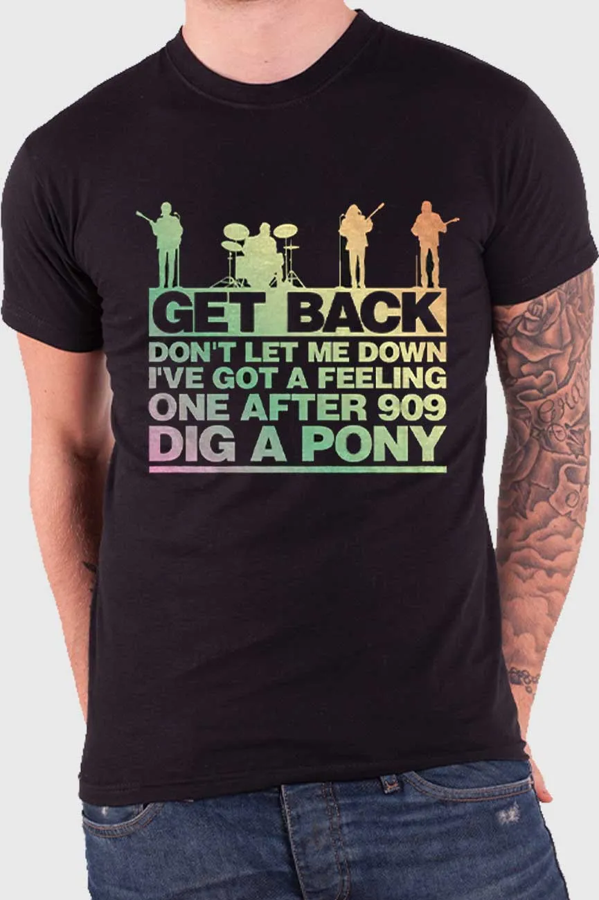 The Beatles Let It Be Get Back Gradient T Shirt sold by Paradiso Clothing product image thumbnail 2